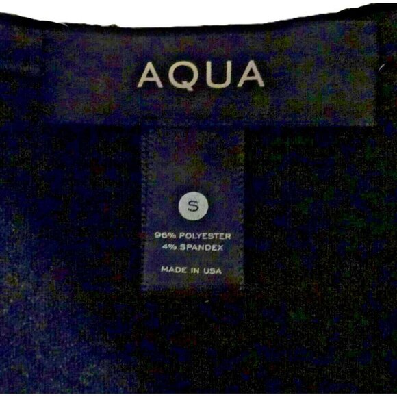 Aqua Pre-Loved Small Polyester Spandex Black Sleeveless Dress - Picture 2 of 10